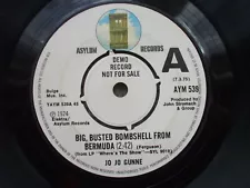 Jo Jo Gunne - Big Busted Bombshell From Bermuda UK DEMO PROMO NOT FOR SALE