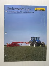 New Holland Performance Tips Disc Mowers Sales Brochure *Original 2008*