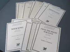 24 Pcs Lot Of Vanderbilt Editions Arrangements For Harp - Great Assortment j pp