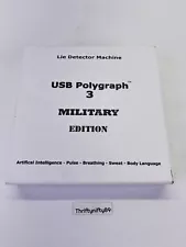 USB Polygraph Machine 3 Military Detector Test Testing Truth Dare Game Party