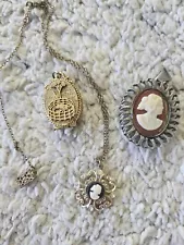 Vintage cameo jewelry