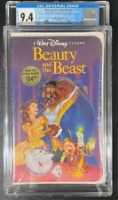 CGC Graded 9.4 A+ Beauty and the Beast (VHS Tape, 1992) SEALED NEW DISNEY