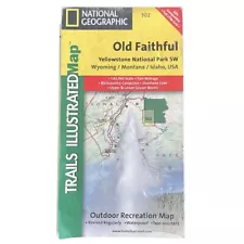 National Geographic Old Faithful National Park SW Trails Illustrated Map 302