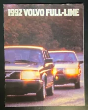 1992 Volvo Full Line Sales Brochure 960 940 740 240 Wagons 8 Pages