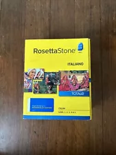 Rosetta Stone Italian v4 Totale Level 1-5 Set by Rosetta Stone Staff (2010, DVD)