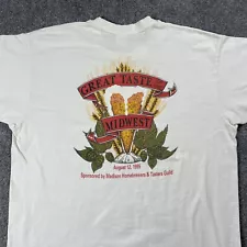 VINTAGE Great Taste of the Midwest 1995 Beer Festival T Shirt XL Madison Wis.