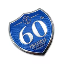 Badge Emblem Logo "60th Isuzu" Blue For Isuzu D Max Pickup Mu X Suv 2012 2018