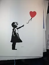 BANKSY * Girl with Balloon * 70x50 cm * Lithografie * limitiert # 93/150