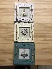 Lovely nautical-themed 3-piece wall hanging