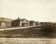 View Of The Rows Of Homes Which House The Officers Quarters At Fort - Old Photo
