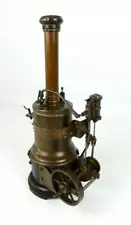 Large vintage vertical live steam stationary engine 38 cm tall #4321