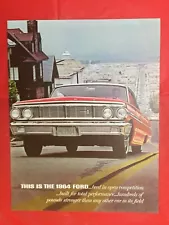 New Listing1964 FORD "GALAXIE FAIRLANE THUNDERBIRD FALCON +" Car Dealer Sales Brochure