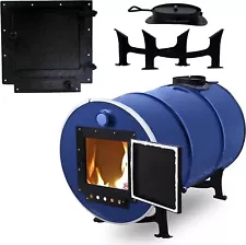 Barrel Stove Kit for 55 Gallon Drum – Perfect For 30-55 Gallon Wood Stove Kit