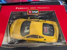 Burago Ferrari 360 Modena, 1:18 yellow, boxed. 3368