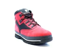 TIMBERLAND TB09696R EURO HIKER L/F Jr's (M) Black/Red Leather Outdoor Boots