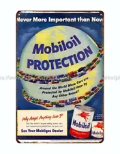 1951 Never More Important than Now Mobiloil Protection metal Mobil gas pegasus