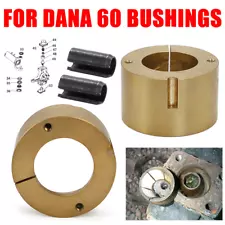 Set of 2 For Dana 60 Bronze Upper Kingpin Bushings & Hardware Rebuild Kit Truck