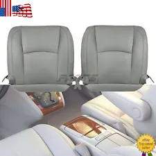 For Lexus RX330 RX350 RX400 2004-2009 Pair Front Leather Bottom Seat Cover Gray