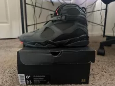 Size 8.5 - Air Jordan 8 Retro Take Flight Olive Black Red (305381-305)