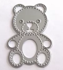 1 pc Metal Stencil Teddy Bear - For Big Shot or Sizzix Machines 3 ” #1050