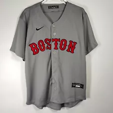 Boston Red Sox Grey No Number Embroidered Jersey S-3XL