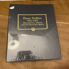 Album For US Peace Dollar Coins Collection 1921-1935 New Collector Gift Whitman