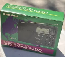 NEW - Vintage Radio Shack DX-375 AM/FM Shortwave Portable Radio Receiver