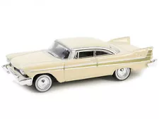 1957 Plymouth Fury Beige with Gold Metallic Stripes "Vintage Ad Cars" Series 10