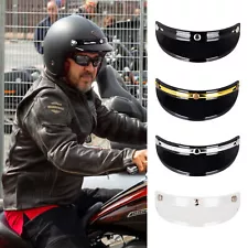 Motorcycle Helmet Visor 3 Snap Sun Shade Protector for 3/4 Helmets