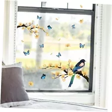 Spring Birds Flowers Butterflies Window Clings Yellow Magnolia Tree Branch