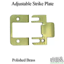 Residential Adjustable Strike plate for wood, steel or fiberglass doors