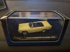 Ricko 1963 Lincoln Continental Convertible Yellow HO Scale 1/87