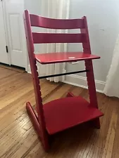 Stokke Tripp Trapp High Chair in Warm Red, Used