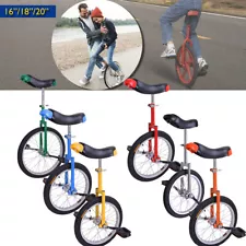 16"/18"/20" Unicycle Bicycle Riding Balance Fitness Wheel Riding Exercise Sport