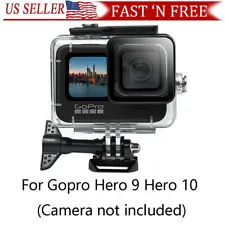 Diving Protect Underwater Waterproof Housing Case For Gopro Hero 9 Hero 10 Black