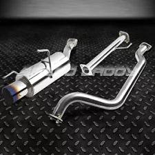 FOR 02-06 NISSAN SENTRA SE-R SPEC V 4" BURNT MUFFLER TIP RACING CATBACK EXHAUST