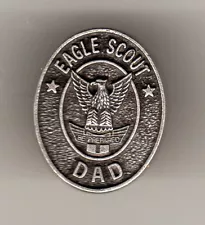 Eagle Scout Dad Recognition Pin, Oval Metal, Mint in Pkg!