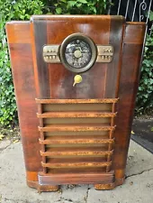 Vintage Art Deco Zenith 1940 10S464 Console Tube Radio ~ Restored ~ 10 Tube