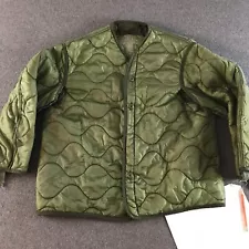 US Military Cold Weather Coat Liner Mens Large Quilted for M65 Green Jacket 6031