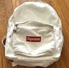 Supreme Canvas backpack white