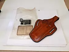 NOS Galco Model High Jak High Ride S&W 645 Plain Tan Right Hand Leather