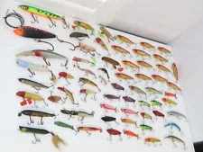 Fishing Tackle Lure Lot Glass/Tack Eyes/Bombers/Rapala/L&S/Creek Chub