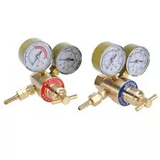 Oxygen and Acetylene Regulators Welding Gas Gauges Pair CGA540 and CGA200