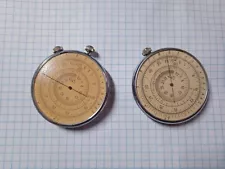 Circular slide rule 2 units. For parts.