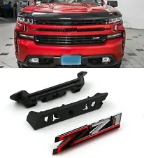 2019-2023 for Chevrolet New Gen Silverado 1500 Z71 Grille & Fender Emblem Red (For: 2019 Silverado 1500 RST)