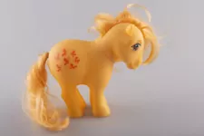 Vintage G1 My Little Pony Butterscotch Collector Ponies 1982 Concave Feet