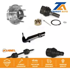 Front Left Bearing Upper Lower Ball Joint Outer Tie Rod & Sway Bar Link Kit For