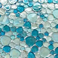 Glass Pebble Mosaic Art 3 lb Bag For Home & Garden