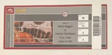 1/10/03 Portland Trailblazers Denver Nuggets NBA Season LOGO Full Ticket Stub