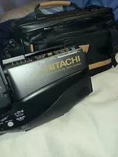 Hitachi Vm-3700a VHS Camcorder With Case And Accessories ￼